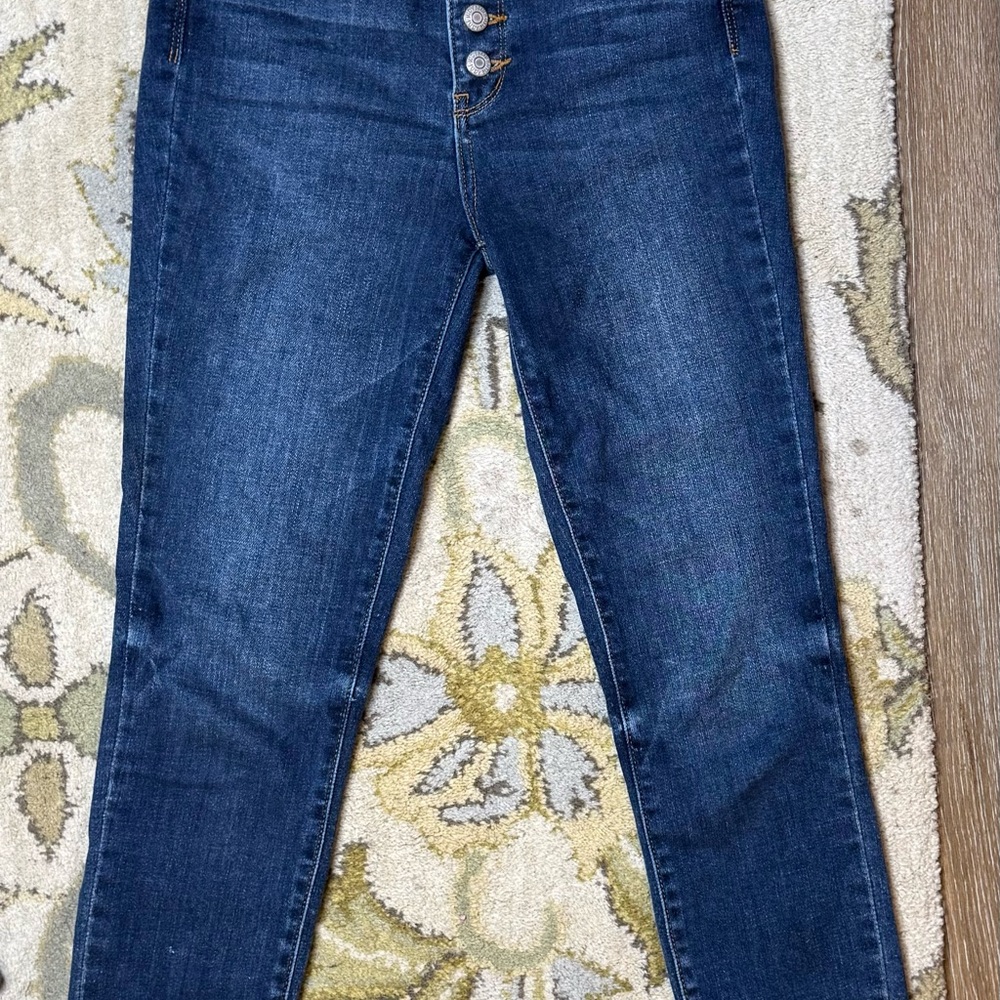 JUDY BLUE Sz 1/25 Medium Wash High Rise Button Fly Skinny Stretch Penelope Jeans
